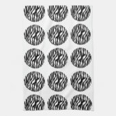 Zebra Print Polka Dots Handtuch (Vertikal)