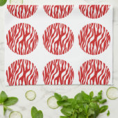 Zebra Print Polka Dots Handtuch (Gefaltet)