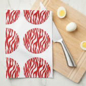 Zebra Print Polka Dots Handtuch (Viertel Falte)