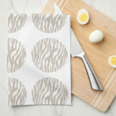 Zebra Print Polka Dots Handtuch (Viertel Falte)