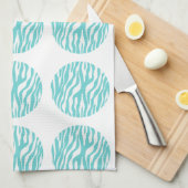 Zebra Print Polka Dots Handtuch (Viertel Falte)