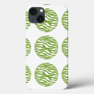 Zebra Print Polka Dots iPad BT Fall iPhone 13 Hülle
