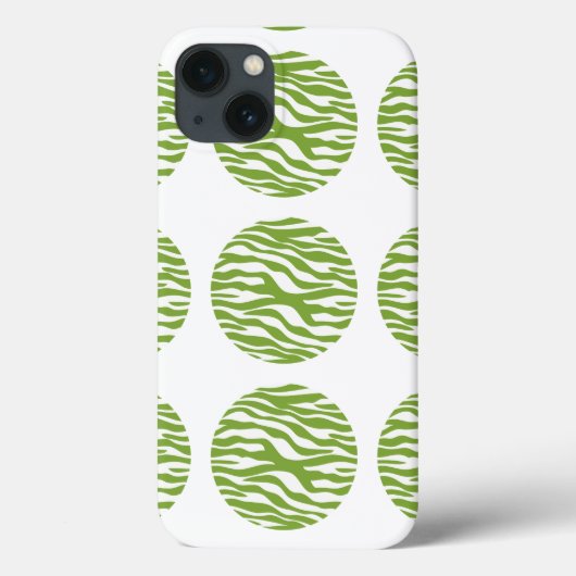 Zebra Print Polka Dots iPad BT Fall Case-Mate iPhone Hülle (Rückseite)
