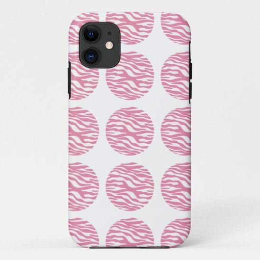 Zebra Print Polka Dots iPhone 5 BT Fall Case-Mate iPhone Hülle (Rückseite)