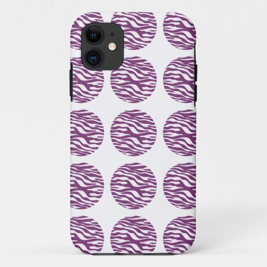 Zebra Print Polka Dots iPhone 5 Tough Xtreme Fall Case-Mate iPhone Hülle (Rückseite)