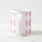 Zebra Print Polka Dots Jumbo Tasse (Rückseite)