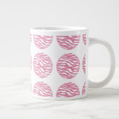 Zebra Print Polka Dots Jumbo Tasse (Rechts)