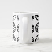 Zebra Print Polka Dots Jumbo Tasse (Rückseite)