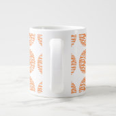 Zebra Print Polka Dots Jumbo Tasse (Rückseite)