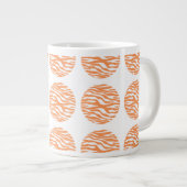Zebra Print Polka Dots Jumbo Tasse (Vorderseite Rechts)