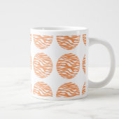 Zebra Print Polka Dots Jumbo Tasse (Rechts)