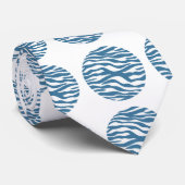 Zebra Print Polka Dots Krawatte (Gerollt)