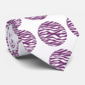 Zebra Print Polka Dots Krawatte (Gerollt)