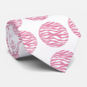 Zebra Print Polka Dots Krawatte (Gerollt)