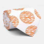 Zebra Print Polka Dots Krawatte (Gerollt)