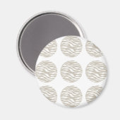 Zebra Print Polka Dots Magnet (Vorderseite/Rückseite)
