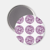 Zebra Print Polka Dots Magnet (Vorderseite/Rückseite)