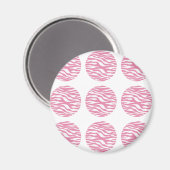 Zebra Print Polka Dots Magnet (Vorderseite/Rückseite)