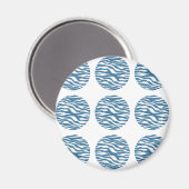 Zebra Print Polka Dots Magnet (Vorderseite/Rückseite)