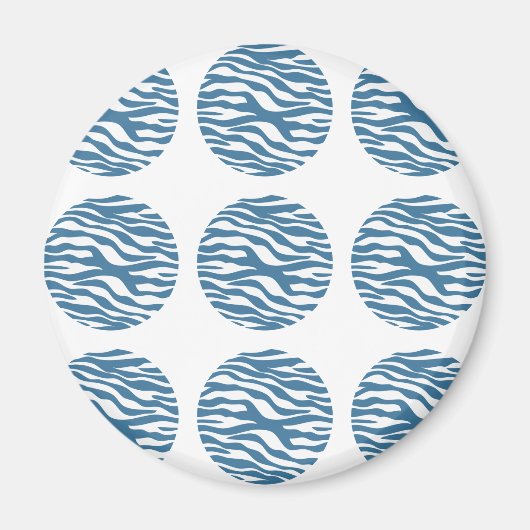 Zebra Print Polka Dots Magnet (Vorne)