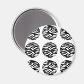 Zebra Print Polka Dots Magnet (Vorderseite/Rückseite)