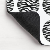 Zebra Print Polka Dots Mousepad (Ecke)