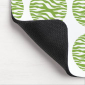 Zebra Print Polka Dots Mousepad (Ecke)
