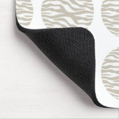 Zebra Print Polka Dots Mousepad (Ecke)