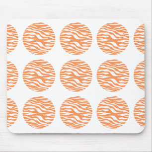Zebra Print Polka Dots Mousepad