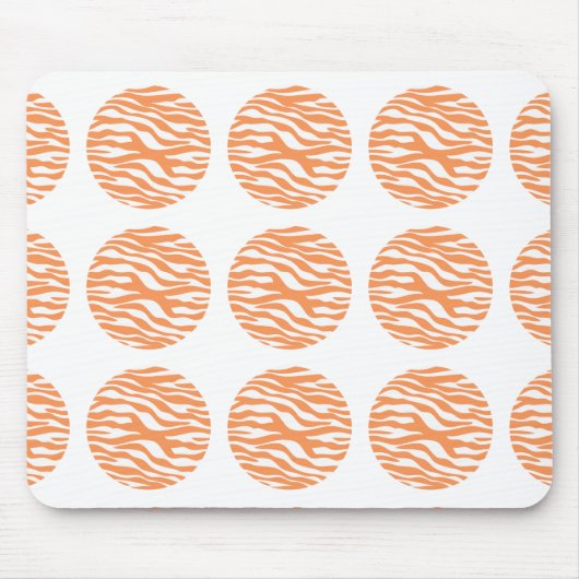 Zebra Print Polka Dots Mousepad (Vorne)