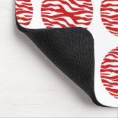Zebra Print Polka Dots Mousepad (Ecke)