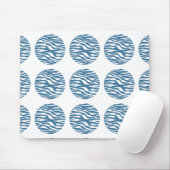 Zebra Print Polka Dots Mousepad (Mit Mouse)