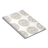 Zebra Print Polka Dots Notebook Notizblock (Rechte Seite)