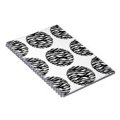 Zebra Print Polka Dots Notebook Notizblock (Rechte Seite)