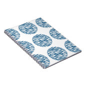 Zebra Print Polka Dots Notebook Notizblock (Rechte Seite)