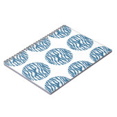Zebra Print Polka Dots Notebook Notizblock (Linke Seite)