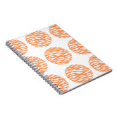 Zebra Print Polka Dots Notebook Notizblock (Rechte Seite)