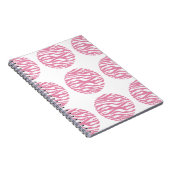 Zebra Print Polka Dots Notebook Notizblock (Rechte Seite)
