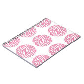 Zebra Print Polka Dots Notebook Notizblock (Linke Seite)