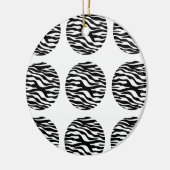 Zebra Print Polka Dots Ornament (Links)
