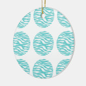 Zebra Print Polka Dots Ornament (Links)
