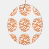 Zebra Print Polka Dots Ornament (Links)
