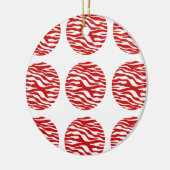 Zebra Print Polka Dots Ornament (Links)