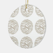 Zebra Print Polka Dots Ornament (Links)