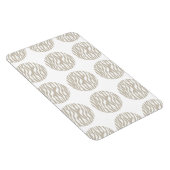 Zebra Print Polka Dots Premium Magnet (Rechte Seite)
