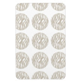 Zebra Print Polka Dots Premium Magnet (Vertikal)