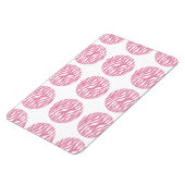 Zebra Print Polka Dots Premium Magnet (Linke Seite)