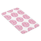 Zebra Print Polka Dots Premium Magnet (Rechte Seite)