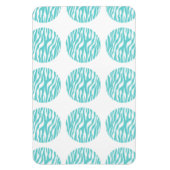 Zebra Print Polka Dots Premium Magnet (Vertikal)