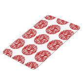 Zebra Print Polka Dots Premium Magnet (Linke Seite)